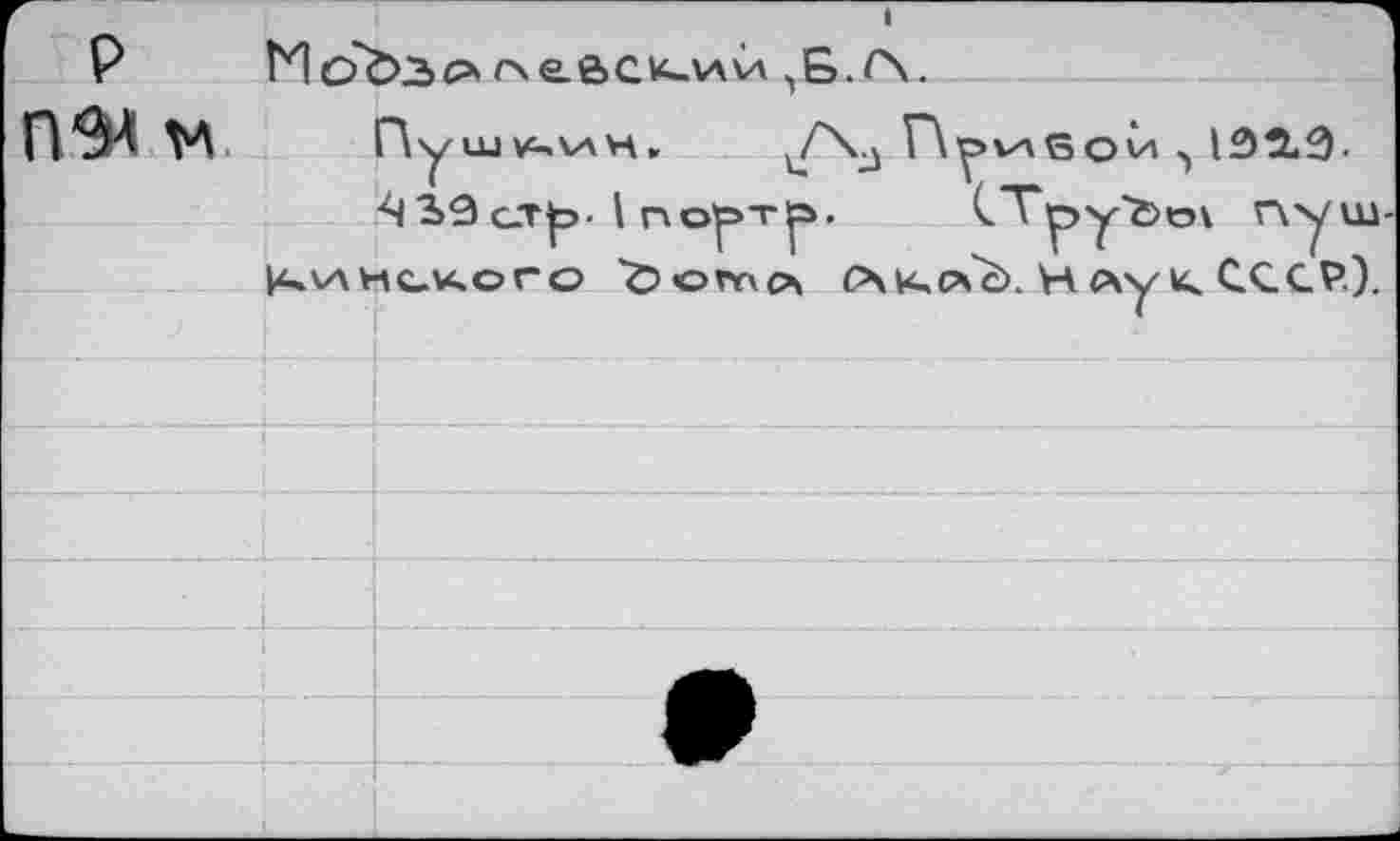 ﻿P ÎHobio^e.ôCK_v*v>
yXj Г\^>Vison •) 192.0.
^3>9c.t|j. InopTip. (.Туэу'&гн г\уш-|чинского Ъото» Р\^с*с>. Нлу« СССР).